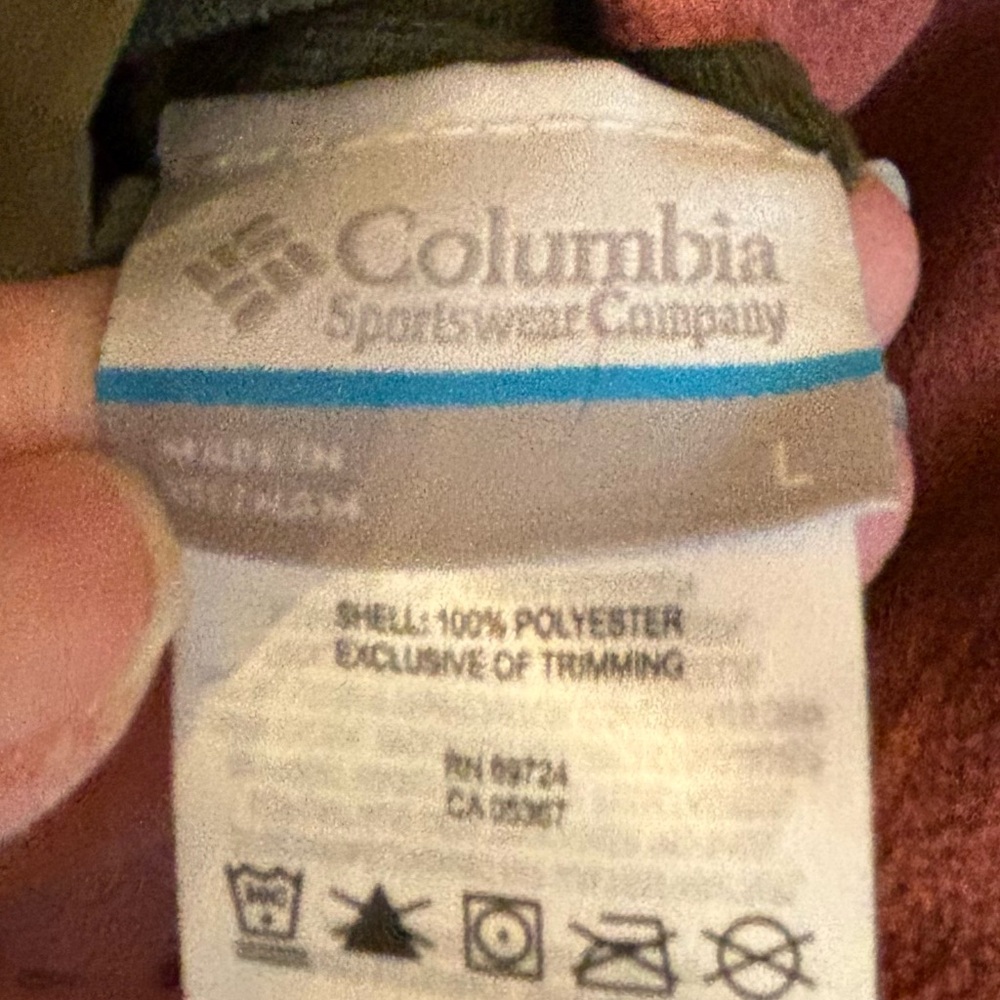 Columbia Women’s Reversible Nylon Fleece Lined Zip-Up Jacket Olive Coral, Sz L - Picture 11 of 16